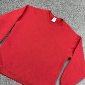 Vintage‎ 90s Russell Athletic Sweatshirt Blank Crewneck Red XL Made in USA